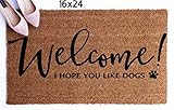 Welcome, I Hope You Like Dogs Doormat | Amazon (US)
