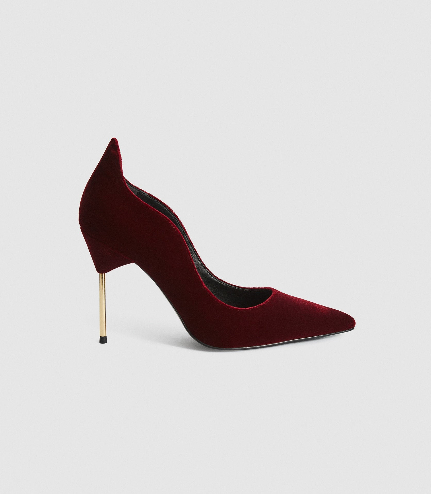 VELVET POINT TOE HEELS | Reiss (UK)