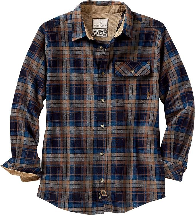 Legendary Whitetails Men's Buck Camp Flannel Shirt | Amazon (US)