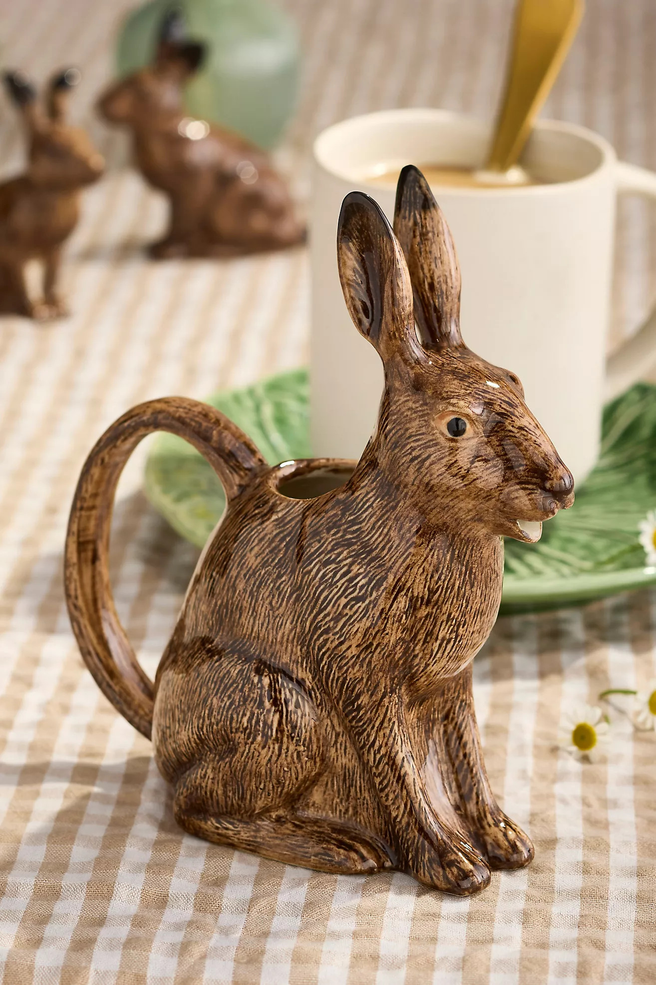 Quail Ceramics Hare Pitcher | Anthropologie (US)