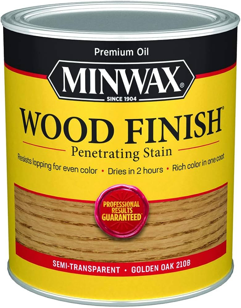 qt Minwax 70001 Golden Oak Wood Finish Oil-Based Wood Stain | Amazon (US)