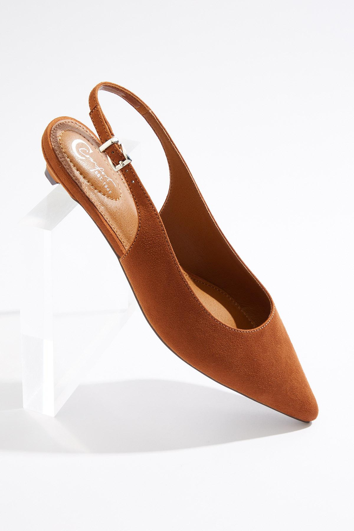 Kitten Heel Slingback Pumps | Cato Fashions