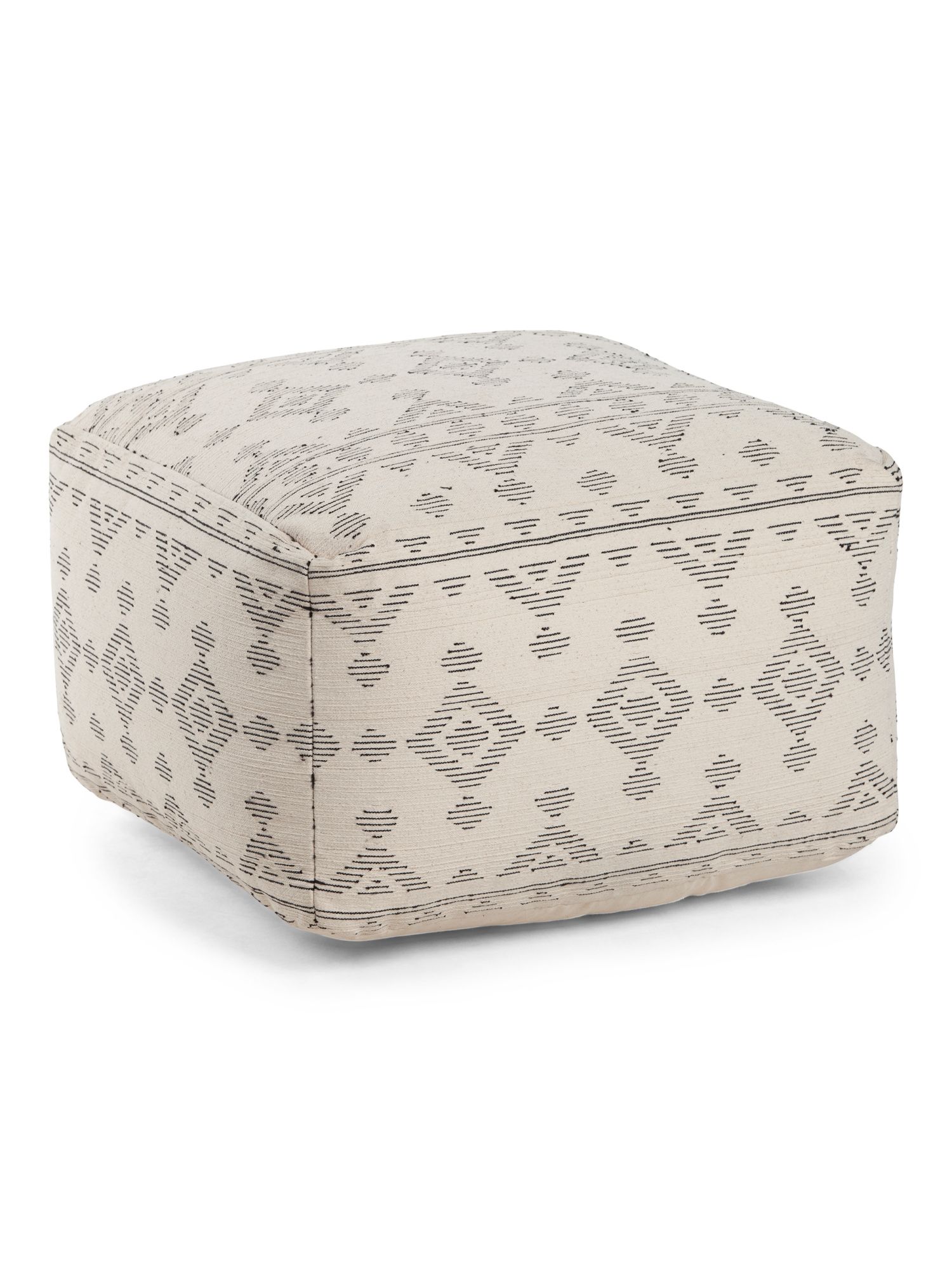 20x13 Made In India Textured Pouf | TJ Maxx