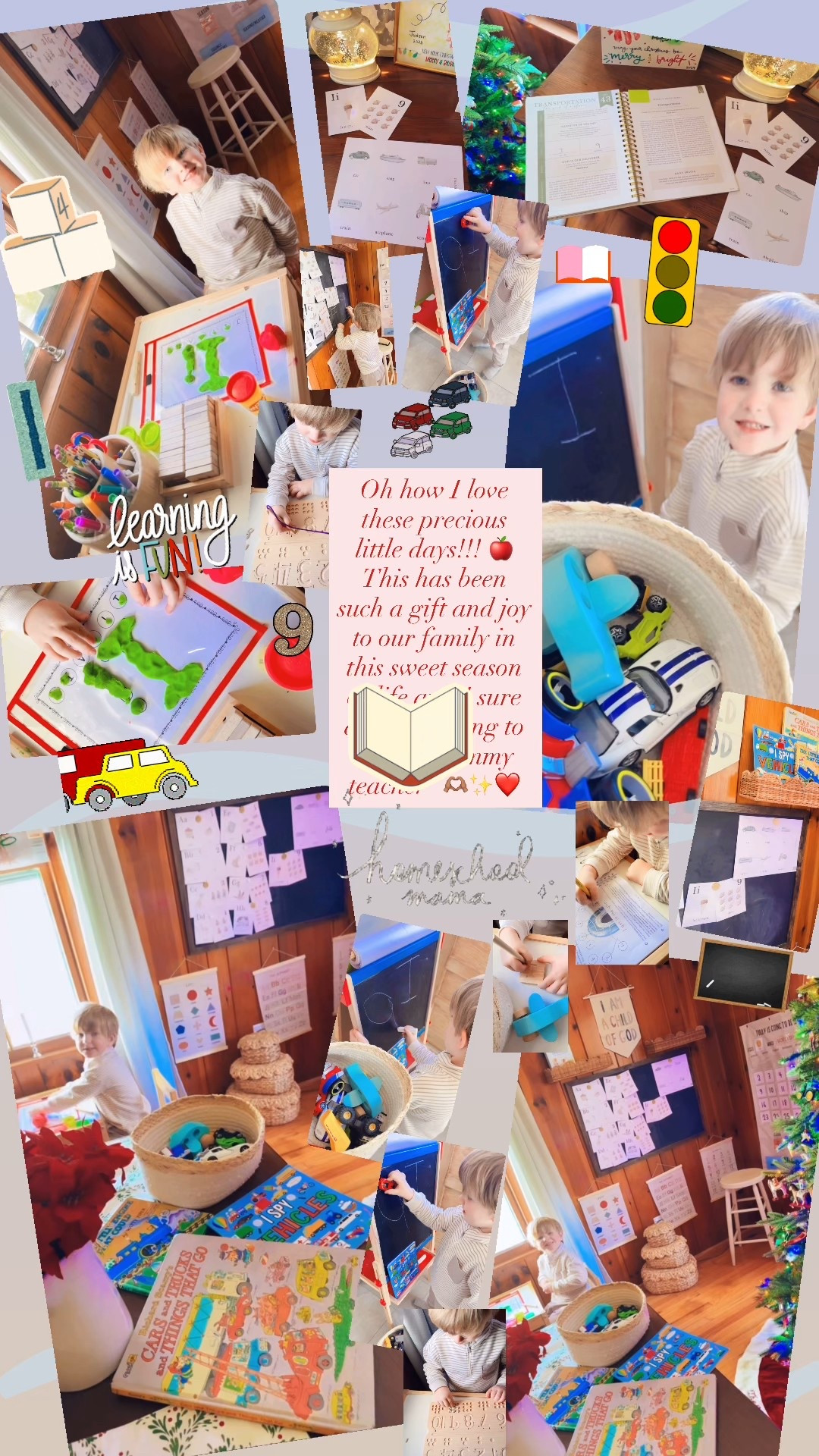 Oh how I love these precious little days!!! 🍎 This has been such a gift and joy to our family in this sweet season of life and I sure do love getting to be his “mommy teacher” 🫶🏽✨❤️