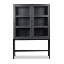 Better Homes & Gardens Ezra China Cabinet, Rich Black Finish | Walmart (US)