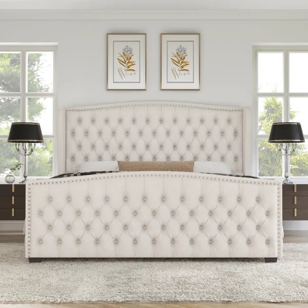 DuJuan Upholstered Wingback Bed | Wayfair North America