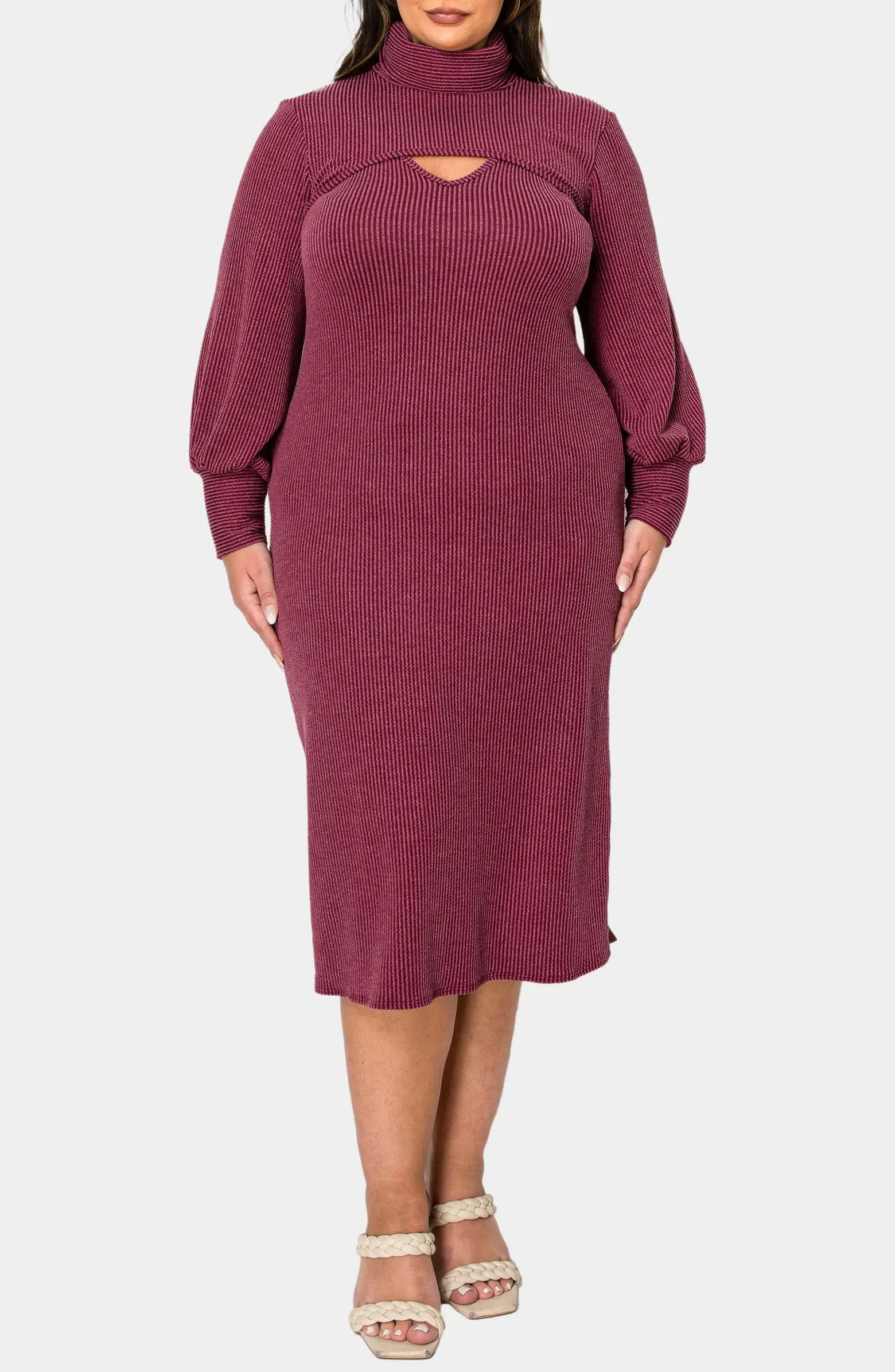 L I V D Aster Plissé Two-Piece Sweater Dress | Nordstrom | Nordstrom