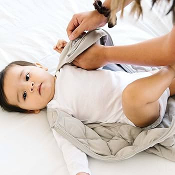 Dreamland Baby Sleep Swaddle | Gently Weighted Sleep Swaddles 100% Natural Cotton 2-Way Zipper Ma... | Amazon (US)