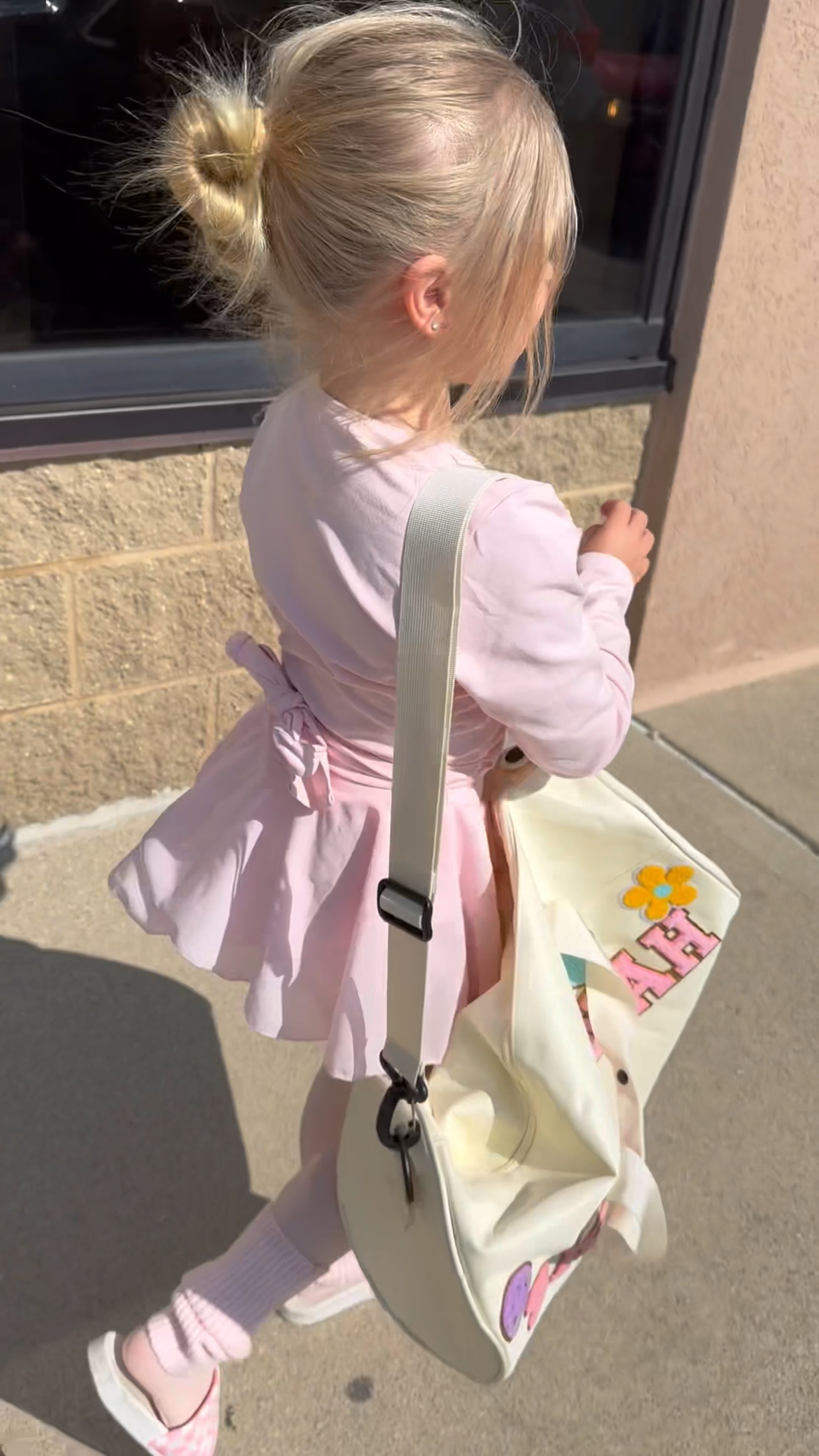 Savannah’s personalized dance bag and dance outfit for her first dance class🥹 Bag comes is completely customizable, comes in several color options, letter patch color options, as well as several shape patch colors/options. She loves it so much and it does have outside and inside pockets!

#LTKKids