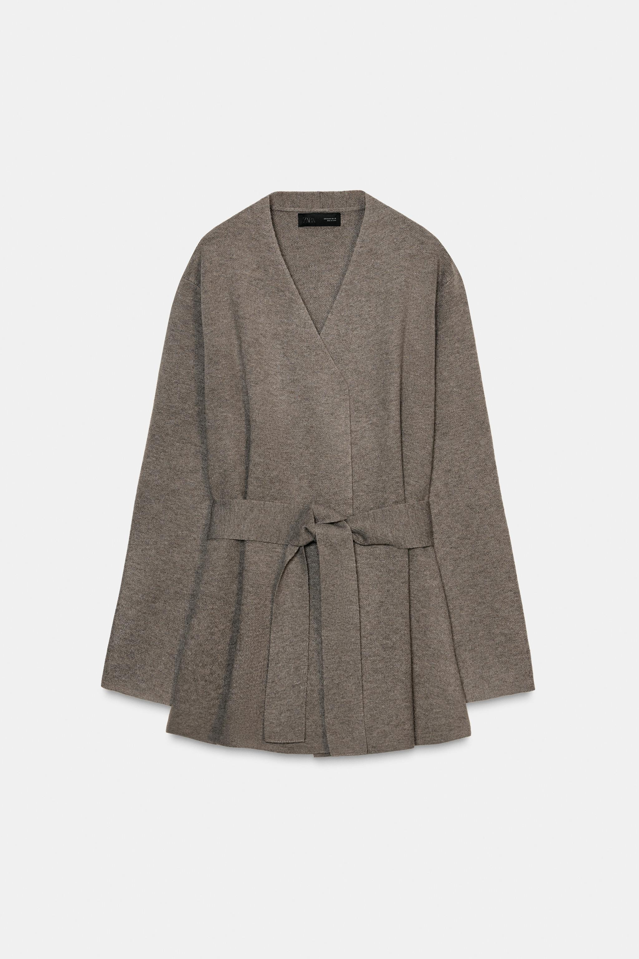 BELTED KNIT CARDIGAN | Zara US