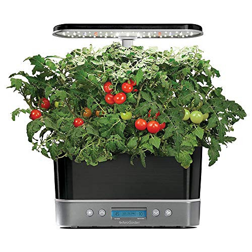 AeroGarden Harvest Elite Indoor Garden Hydroponic System with LED Grow Light and Herb Kit, Holds up to 6 Pods, Platinum | Amazon (US)