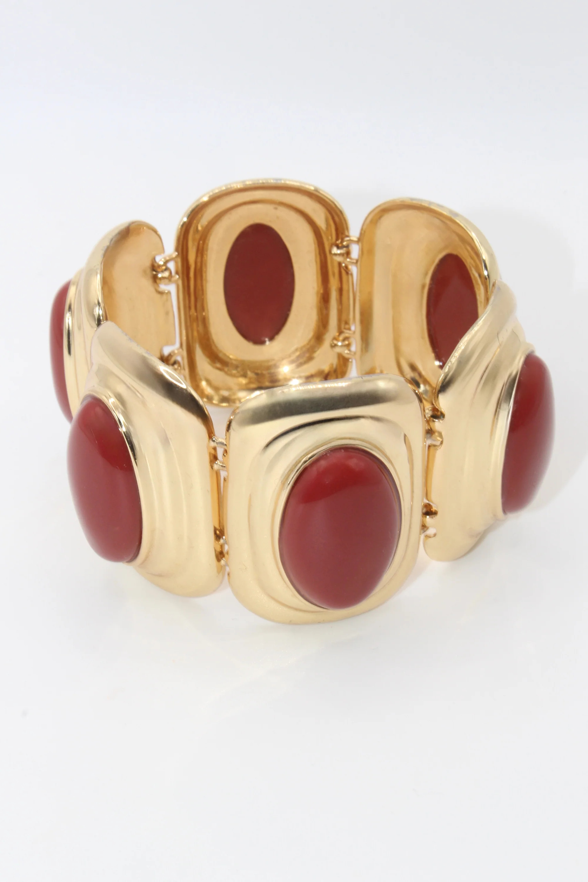 Fifth Avenue Flame Statement Bracelet in Red & Gold | Tame New York | Tame New York
