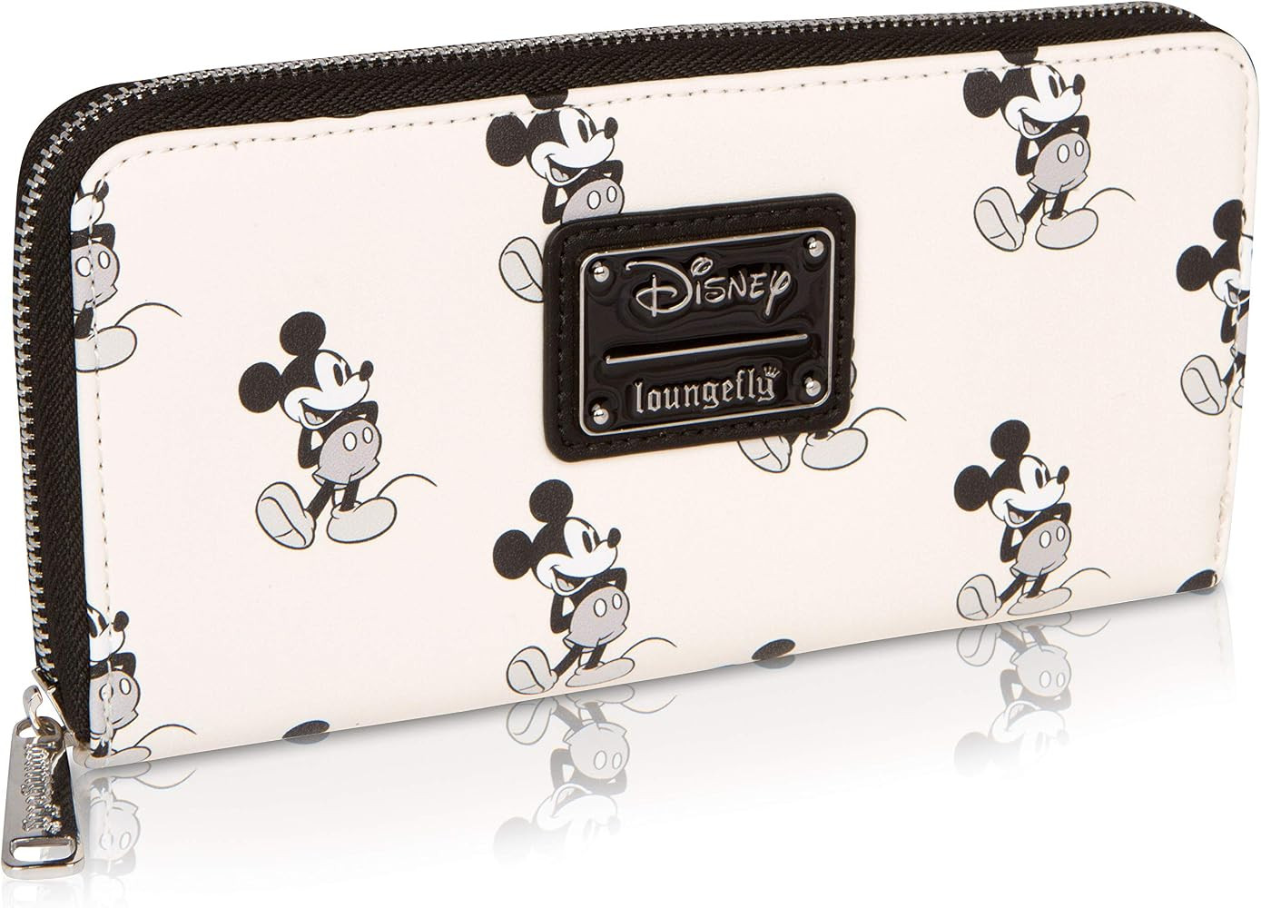 Loungefly Disney Mickey Mouse Faux Leather Wallet - Bi-Fold & Zip Around | Amazon (US)