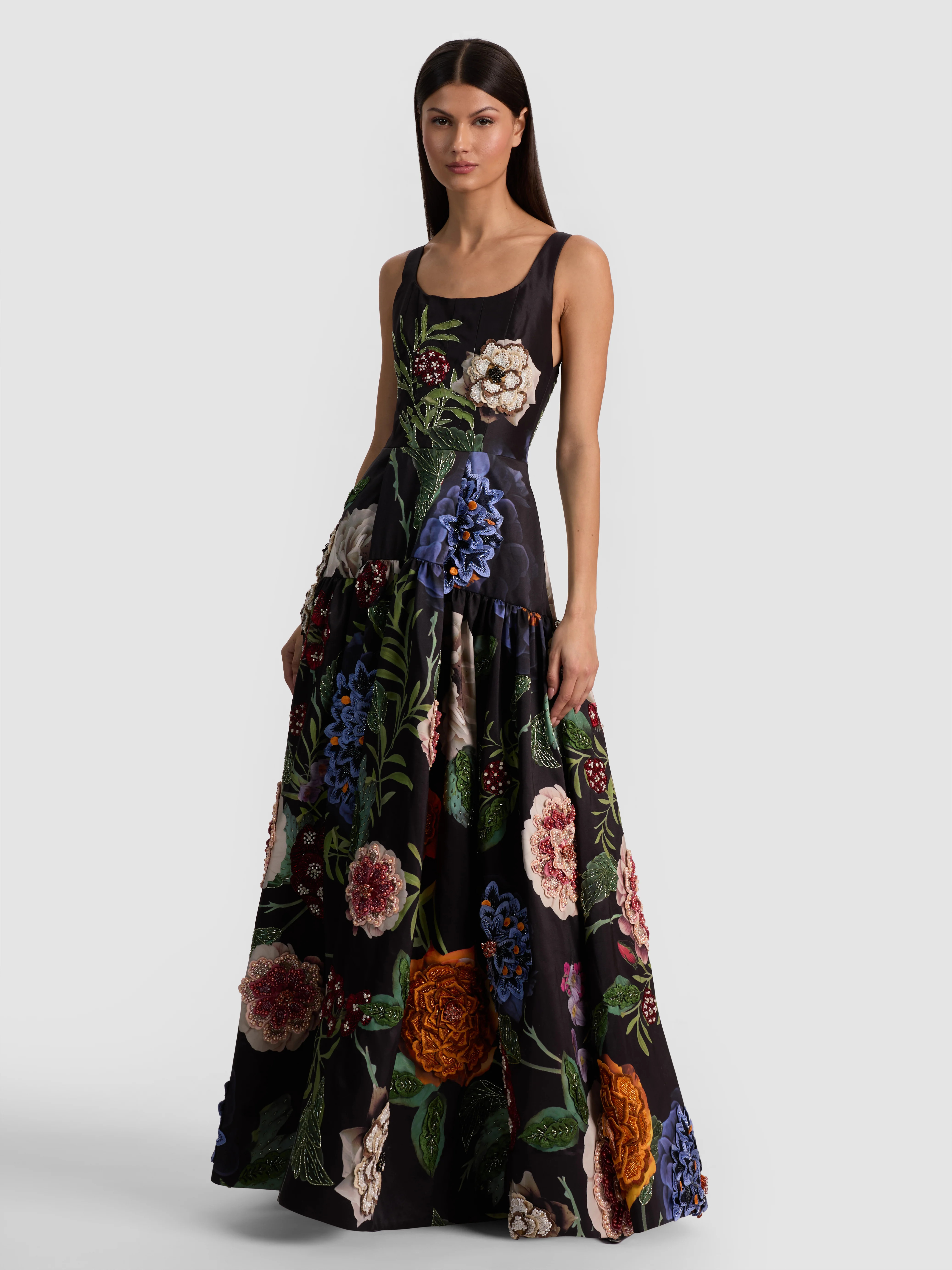 alice + olivia MAXINE EMBELLISHED GOWN | Alice + Olivia