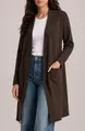 BY DESIGN Hudson Mid Thigh Lightweight Cardigan in Black at Nordstrom Rack, Size X-Large | Nordstrom Rack