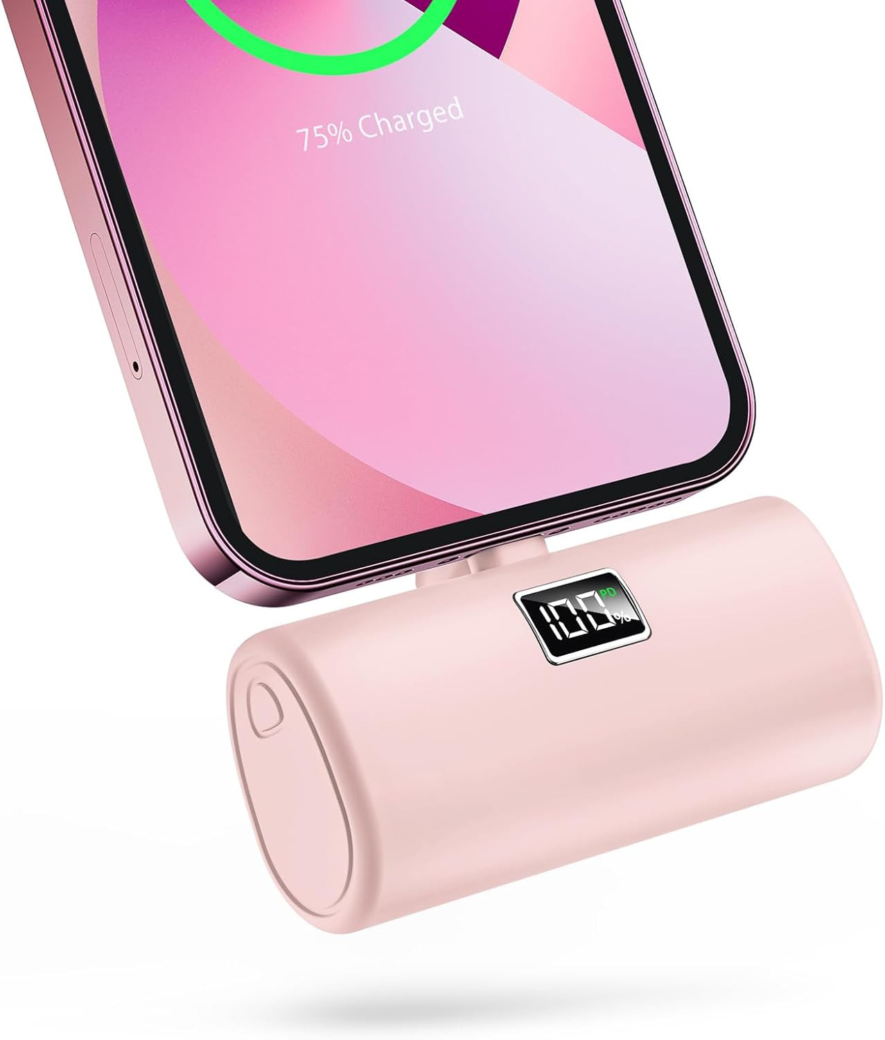 JEJILL Portable Charger for iPhone, 20W PD Fast Charging - 6000mAh Small Power Bank with LCD Disp... | Amazon (US)