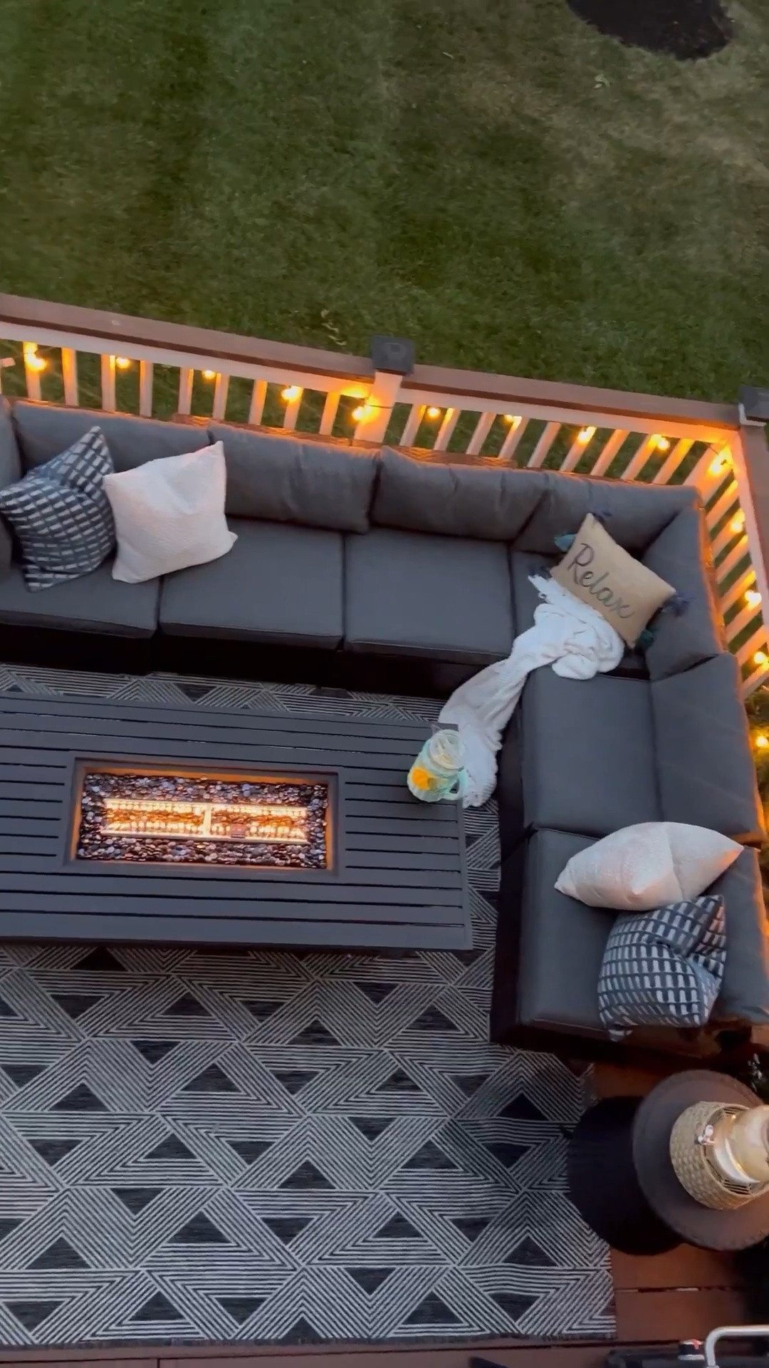 I love the view on this patio at night 🤩 we love spending cozy autumn nights out here once the heat of the day wears off

#LTKHome #LTKSaleAlert