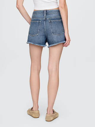 4" Mid Rise UltraSoft Relaxed Cutoff Shorts | Gap (US)