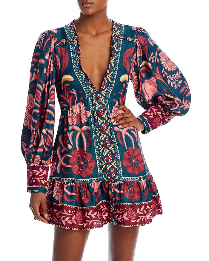 Seasheel Deep V Neck Mini Dress | Bloomingdale's (US)