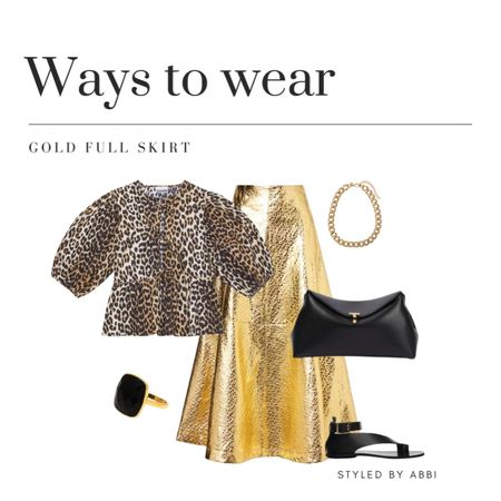Ways to style a Gold skirt

#LTKstyletip #LTKfindsunder100