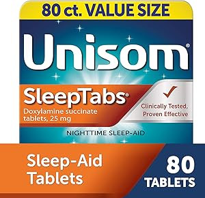 Unisom SleepTabs, Nighttime Sleep-aid, Doxylamine Succinate, 80 Tablets | Amazon (US)