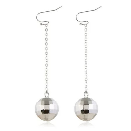 CANKER Fashion Earrings Piercing Disco Ball Earring Dangle Golden Silver Ear Adornments | Walmart (US)