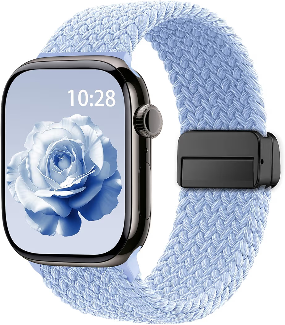 Braided Stretchy Band Compatible with Apple Watch Bands 38mm 40mm 41mm 42mm 44mm 45mm 46mm 49mm W... | Amazon (US)