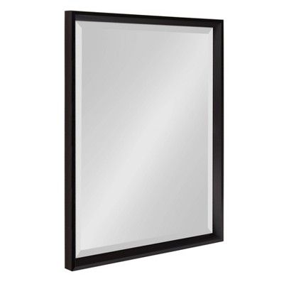 19.5"x25.5" Calter Framed Wall Mirror Black - Kate and Laurel | Target