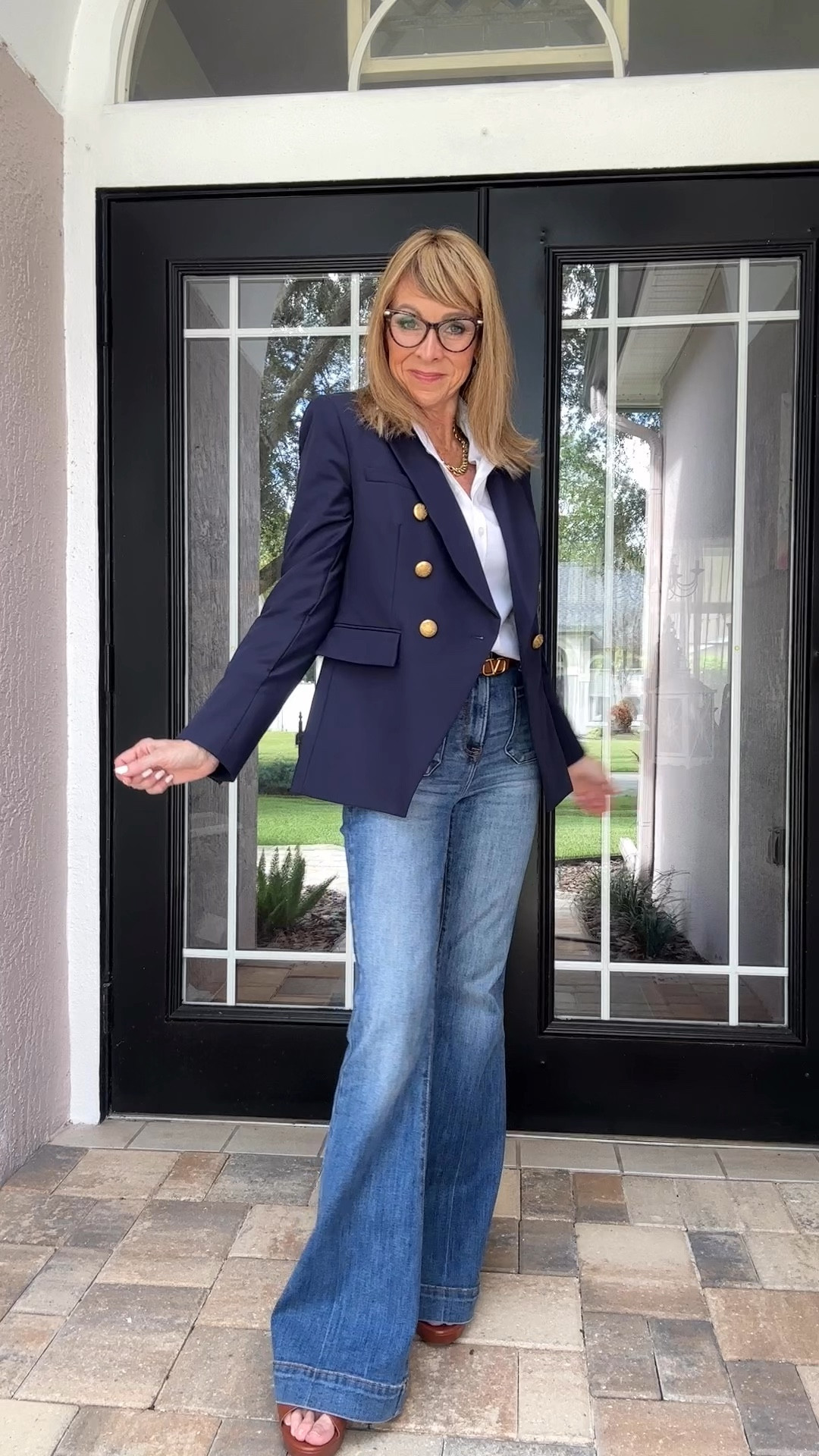 Wearing a small in this amazing blazer
Jeans
Fall outfit 

#LTKOver40 #LTKVideo #LTKFindsUnder100