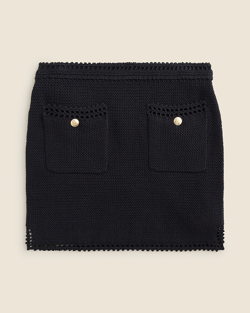 Sweater mini skirt with crochet trim | J. Crew US