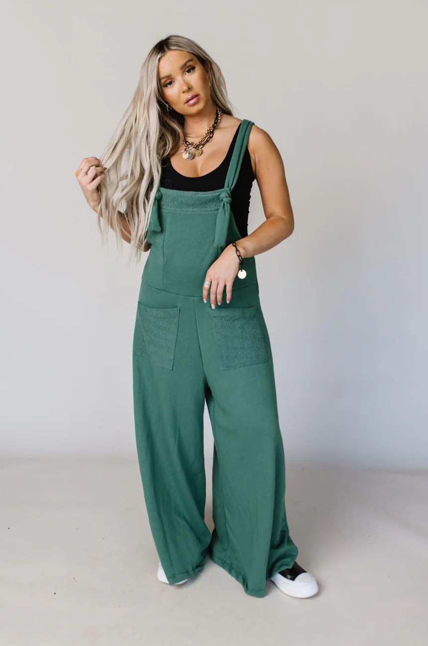 Logan Jumpsuit - Green | Mindy Mae's Market