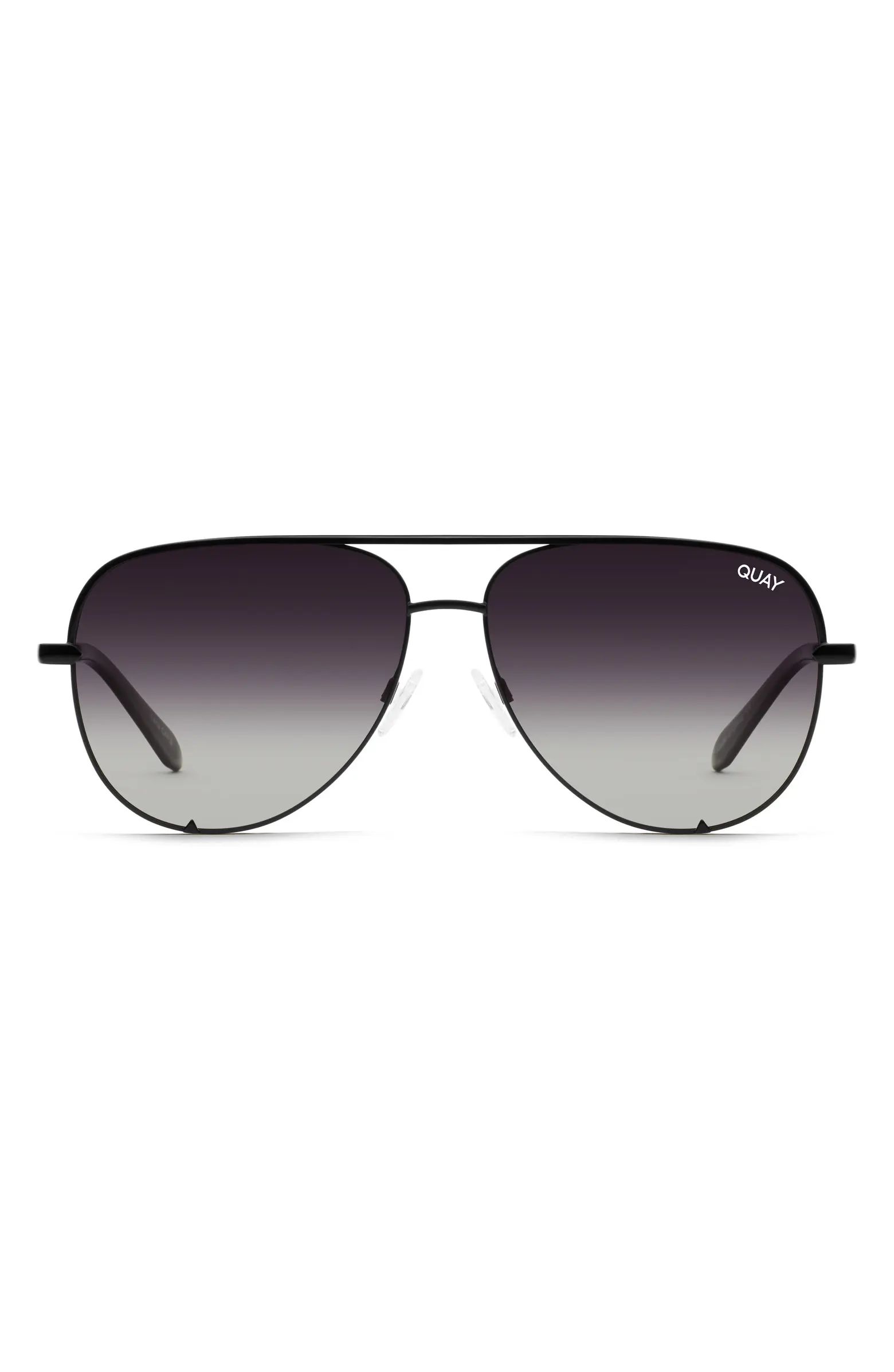 Quay Australia High Key Mini 51mm Polarized Aviator Sunglasses | Nordstrom | Nordstrom