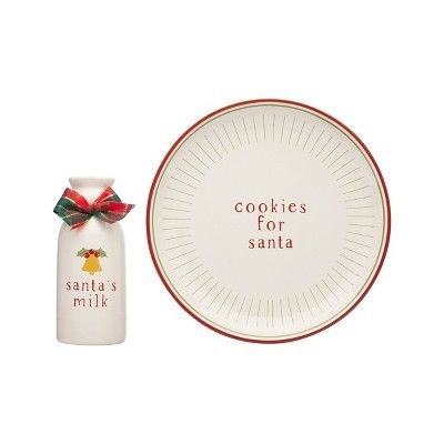 Pearhead Santa Cookies & Milk Holiday Set - 3pk | Target