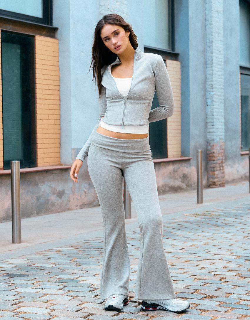 Flared modal trousers | Bershka UK