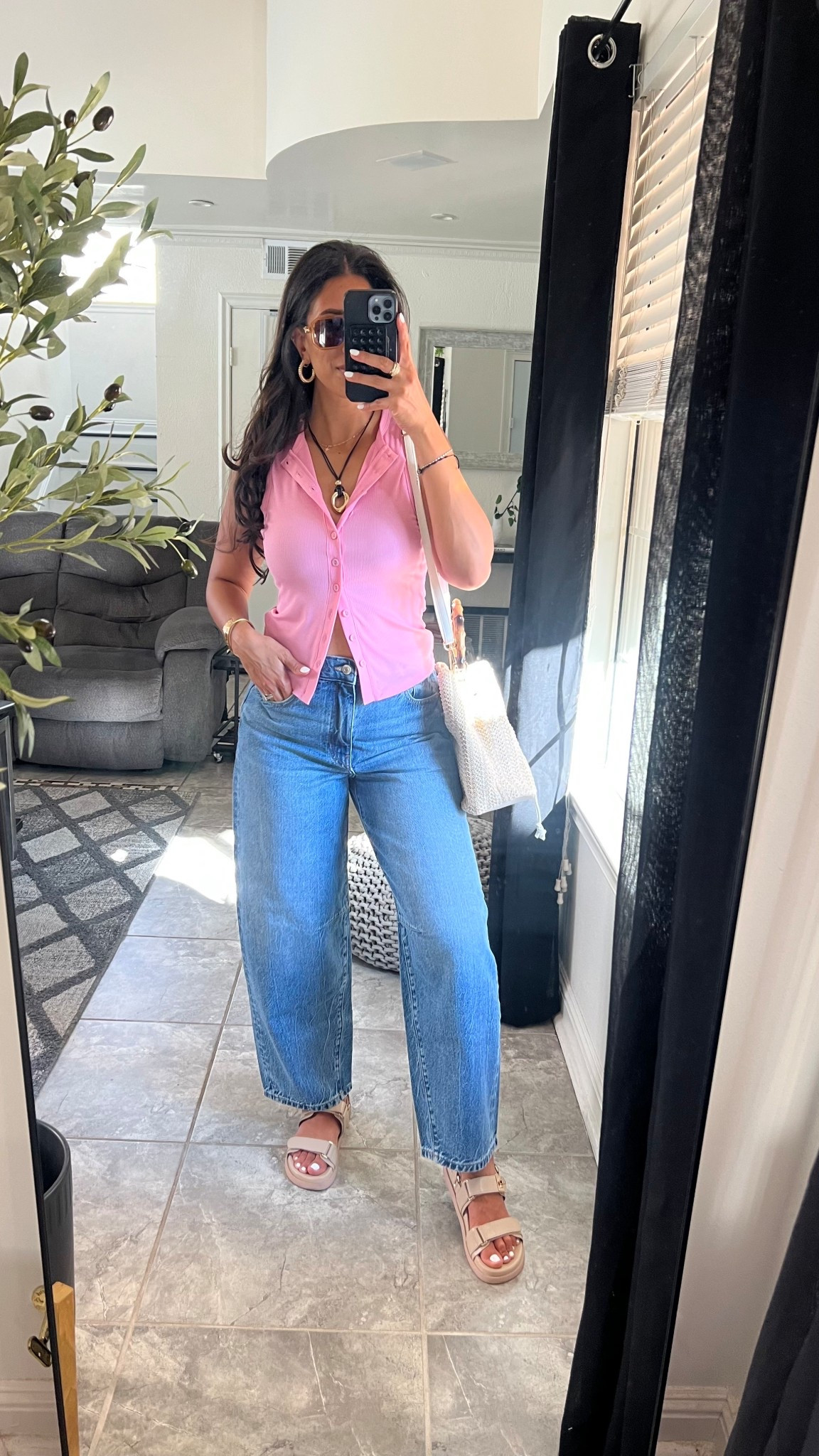 Full Amazon look! 
Barrel jeans size 28 for a baggy fit 
Vest top size small 
The cutest summer straw bag 

#LTKSummerEdit #LTKStyleTip #LTKFindsUnder50