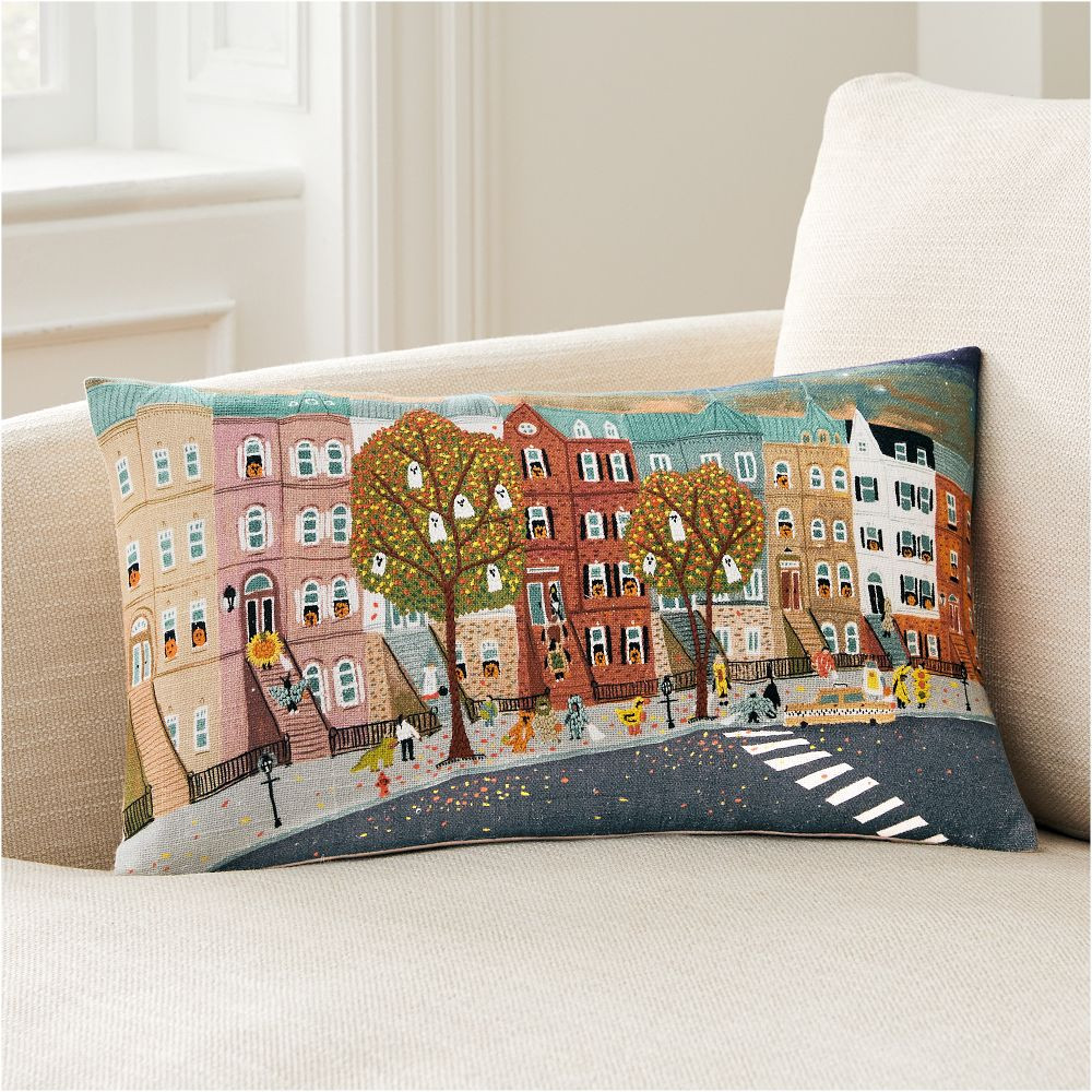 Nicole Cicak Spooky Street Pillow Cover | West Elm (US)