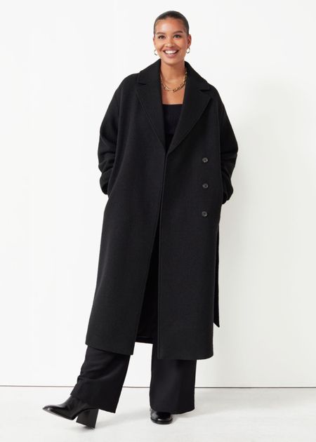 Workwear staple black wool coat 

#LTKstyletip #LTKSeasonal #LTKworkwear
