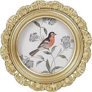 Wallet Size Picture Frames 3x3 Gold Vintage Picture Frames Round Picture Frames Ornate Frames Ant... | Amazon (US)