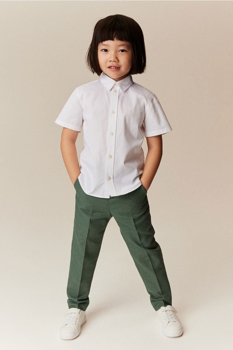 Short-sleeved Cotton Shirt | H&M (US + CA)