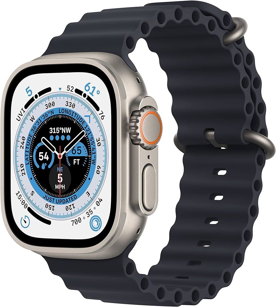 Apple Watch Ultra [GPS + Cellular 49mm] Smart Watch w/Rugged Titanium Case & Midnight Ocean Band.... | Amazon (US)