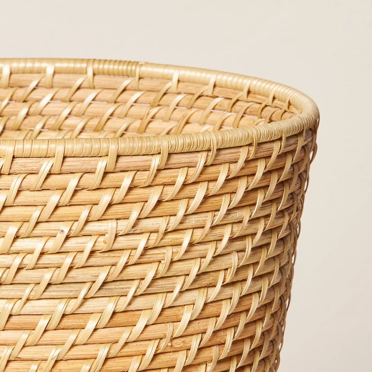 2.5gal Natural Woven Bathroom Wastebasket - Hearth & Hand™ with Magnolia | Target