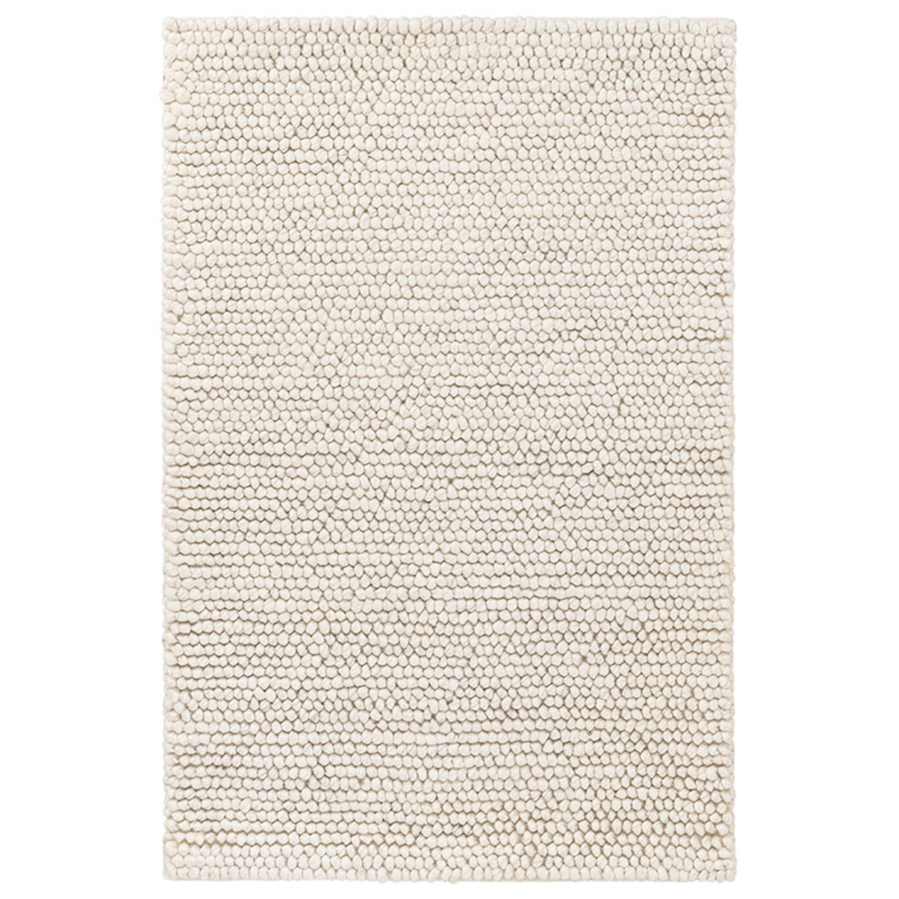 Chunky Handwoven Wool Rug - Ivory, 2' x 3' | The Company Store