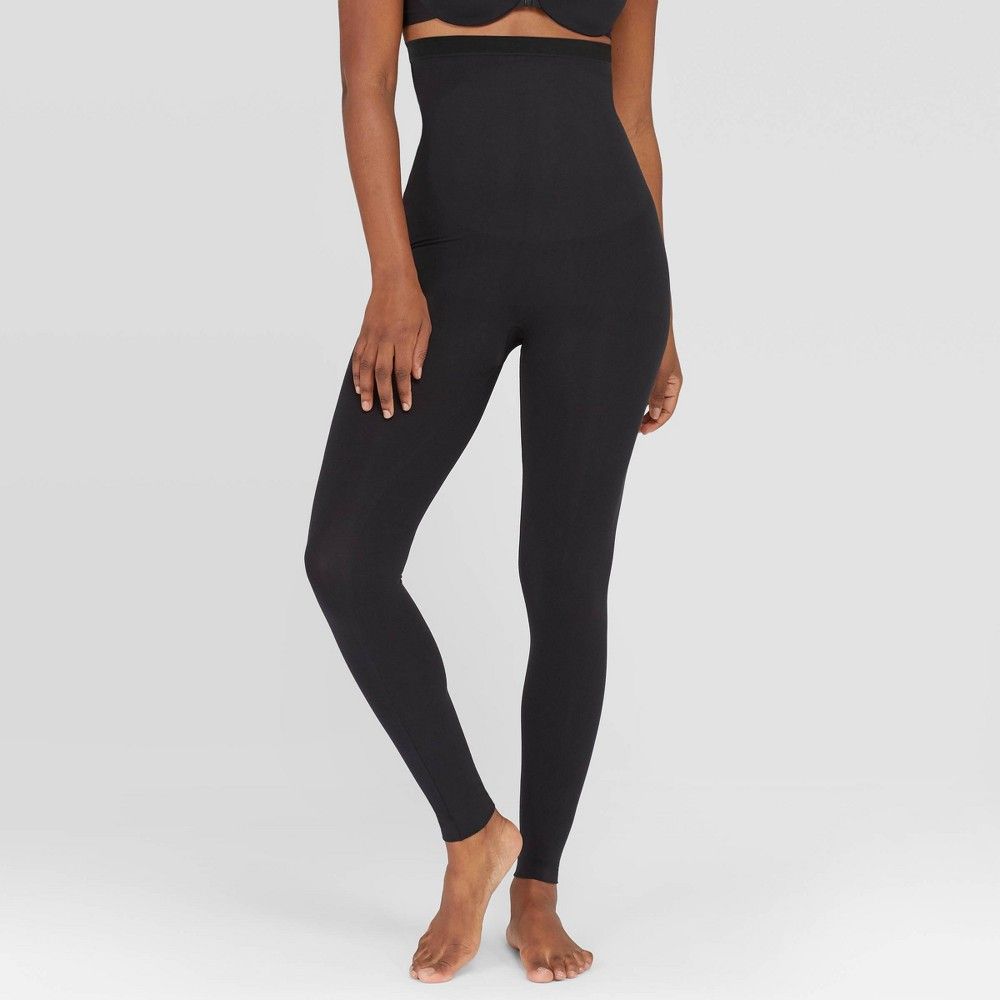 ASSETS by SPANX Women's High-Waist Seamless Leggings - Black XXL | Target