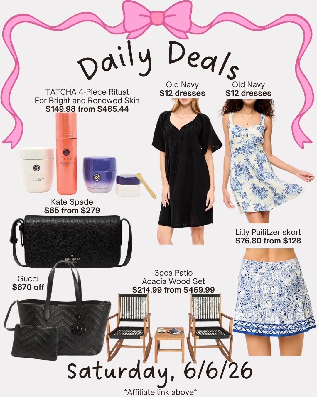 Daily deals

#LTKSeasonal #LTKSaleAlert #LTKMidsize