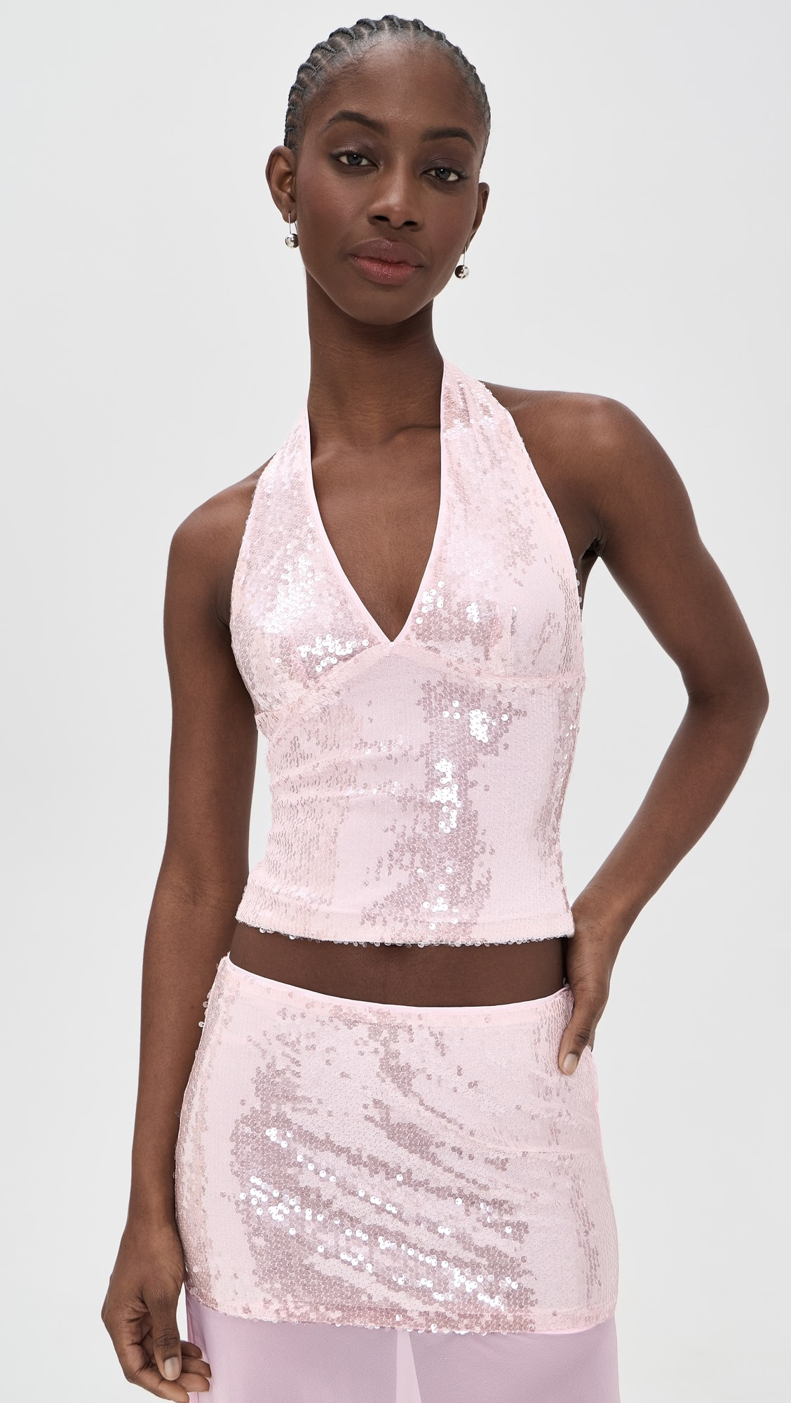 Runaway the Label Adeluna Deep Plunge Halter Top | Shopbop | Shopbop