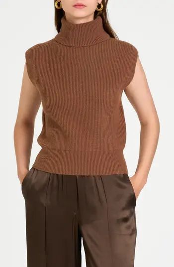 WAYF Kai Rib Cap Sleeve Turtleneck Sweater | Nordstrom | Nordstrom