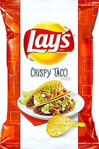 NEW Lay's Crispy Taco Flavored Potato Chips 7.75 Oz (1) | Amazon (US)