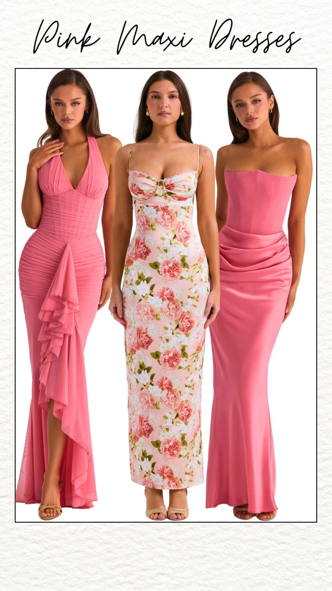 Pink maxi dresses from House of CB bring soft glamour, feminine silhouettes, and sculpted corset details 🌸 Elegant fabrics and flattering fits make them perfect for weddings, vacations, date nights, and special occasions. Many styles feature structured cups, lace, or satin finishes designed for a polished statement look.#HouseOfCB #HouseOfCBDress #PinkMaxiDress #PinkMaxiDressHouseOfCB #PinkDress #MaxiDress #ElegantDress #WeddingGuestDress #VacationDress #DateNightDress #FormalDress #SpringDress #SummerDress #FeminineStyle #LuxuryStyle 

 #LTKSaleAlert #LTKMidsize #LTKPetite