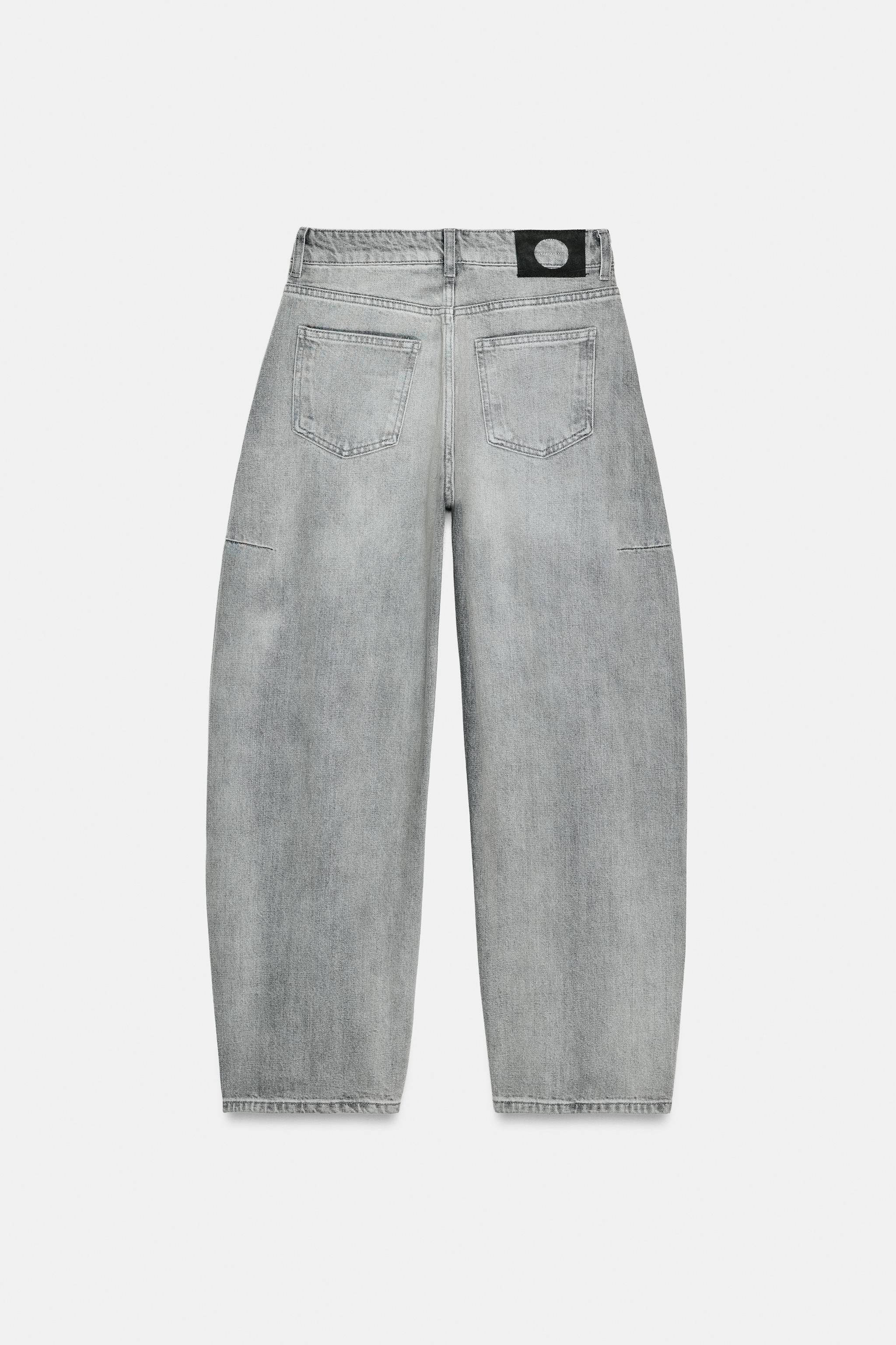 ZW COLLECTION MID-RISE ANKLE BALLOON JEANS | Zara US