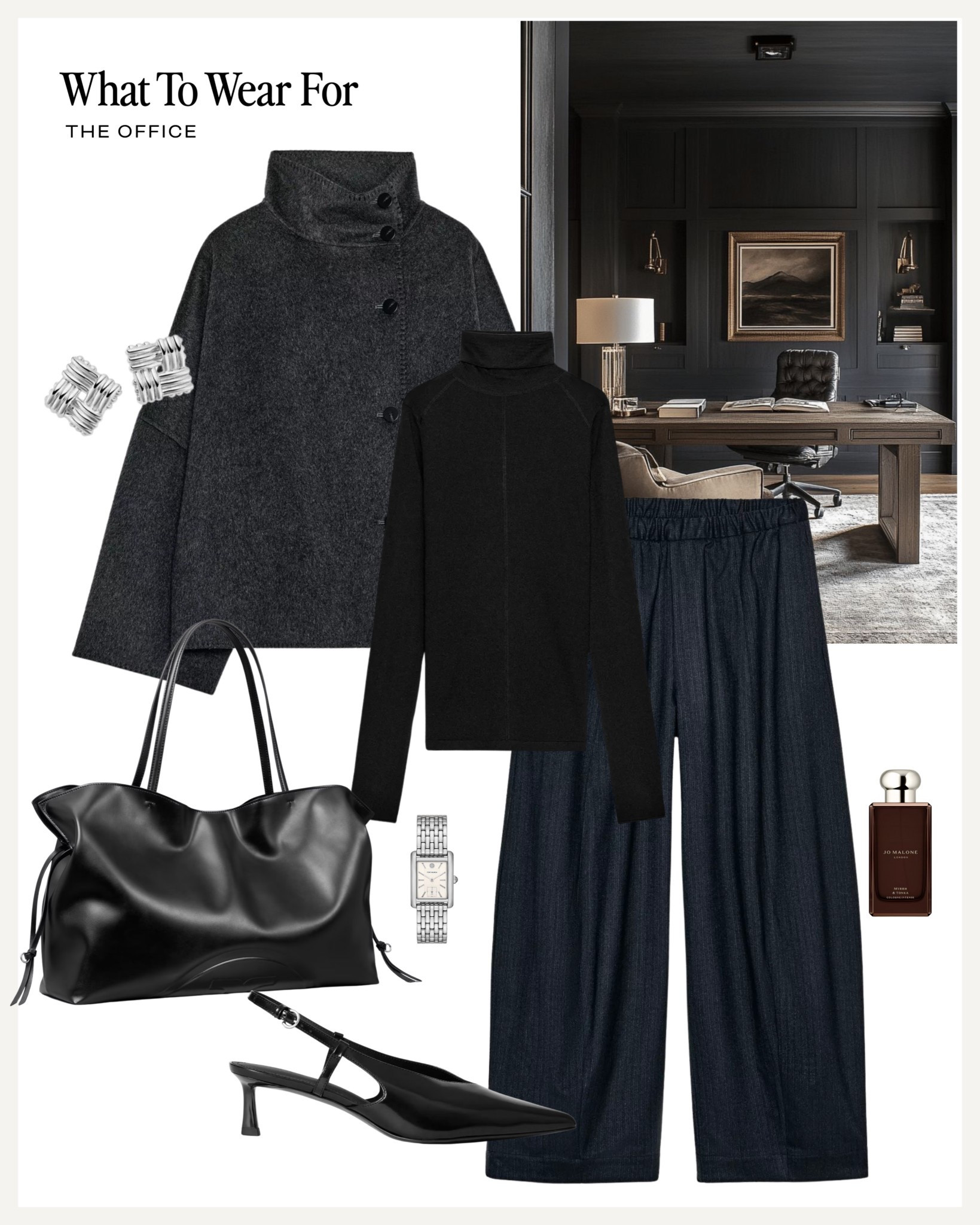 Office outfit inspo 💻 

Winter outfits / minimalist / chic style / tote bag / navy & grey combo / workwear / grey coat 

#LTKwinter #LTKuk #LTKworkwear